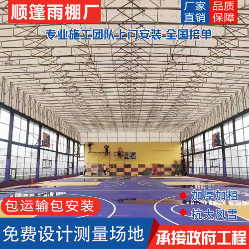 定制物流仓库轨道手摇电动推拉棚淮安徐州屋顶悬空移动蓬活动顶棚