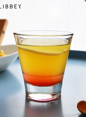利比可叠放玻璃杯洋酒杯厚底威士忌杯水杯子餐饮酒吧杯饮料杯酒杯