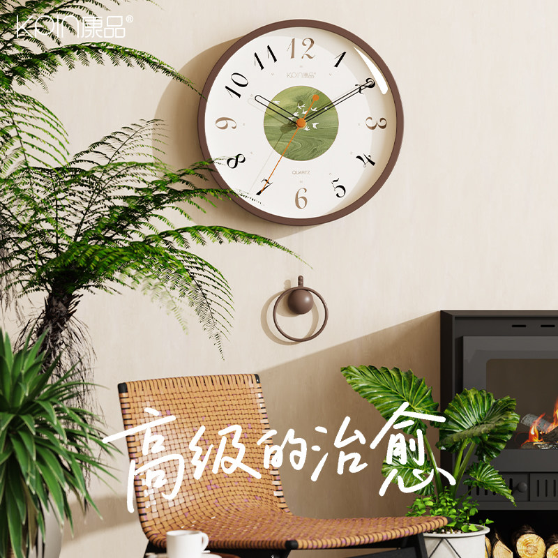 【免打孔】复古静音挂钟2025新款