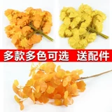 Моделирование гинкго листья фальшивые ветви украшают желтые листья пластиковые цветочные цветы.