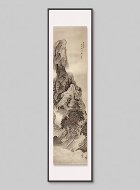定制酒店新中式茶室装饰画别墅客厅背景墙多联组合挂画山水风景画