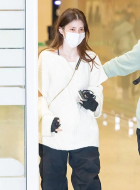 在途现货TREEMINGBIRD 韩素希同款 可拆卸袖子羊毛针织衫毛衣女