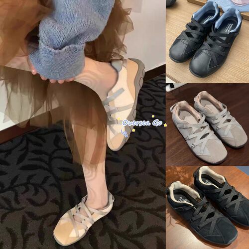 交叉绑带时尚休闲鞋芭蕾风单鞋女