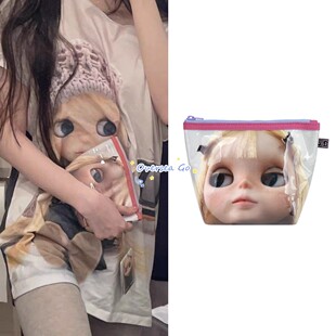 现货韩国coyseio联名blythe零钱包卡通娃娃PVC迷你收纳包钥匙包女