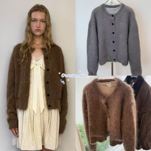 软糯毛针织开衫 现货atelier 车静媛同款 25新款 毛衣外套女 edition