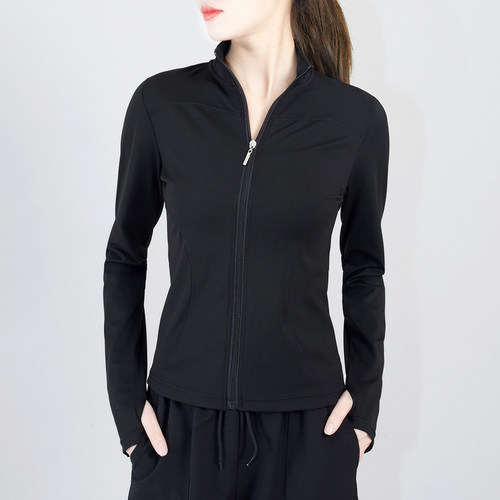 常规款运动衫速干面料健身短外套