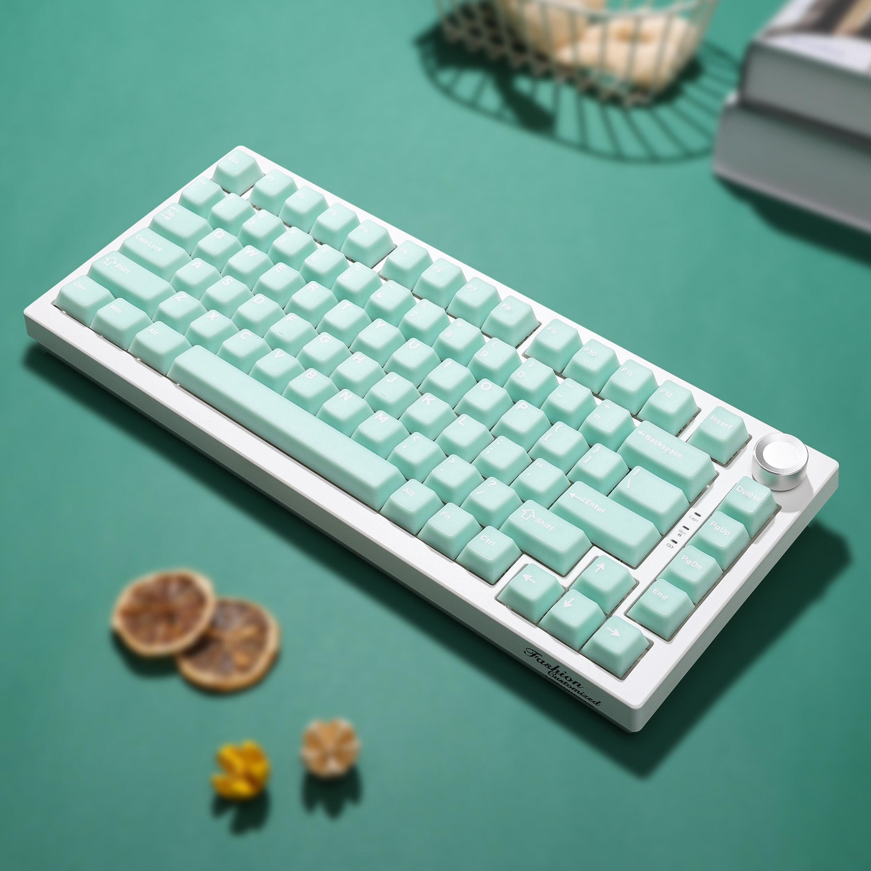 熊酱75佩列客制化汉玉青三模无线热插拔游戏办公机械键盘学生通用