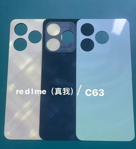 适用于真我C63手机后盖玻璃电池盖后玻璃