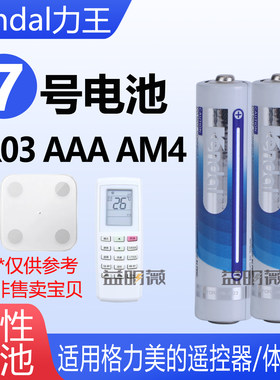 体脂称遥控器用力王7号电池AAA