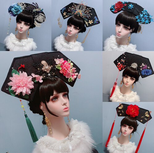 清朝古装影楼拍摄甄嬛传表演发饰