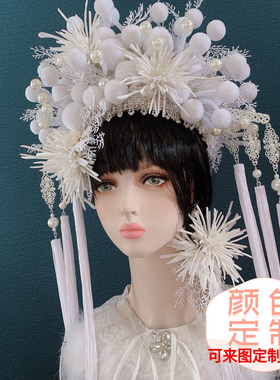 演出舞台走秀夸张森女模特秀皇冠