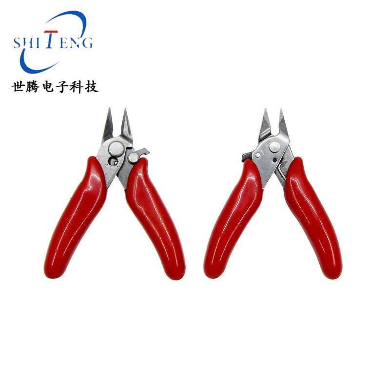 斜嘴斜口钳迷你3.5寸红柄水口钳