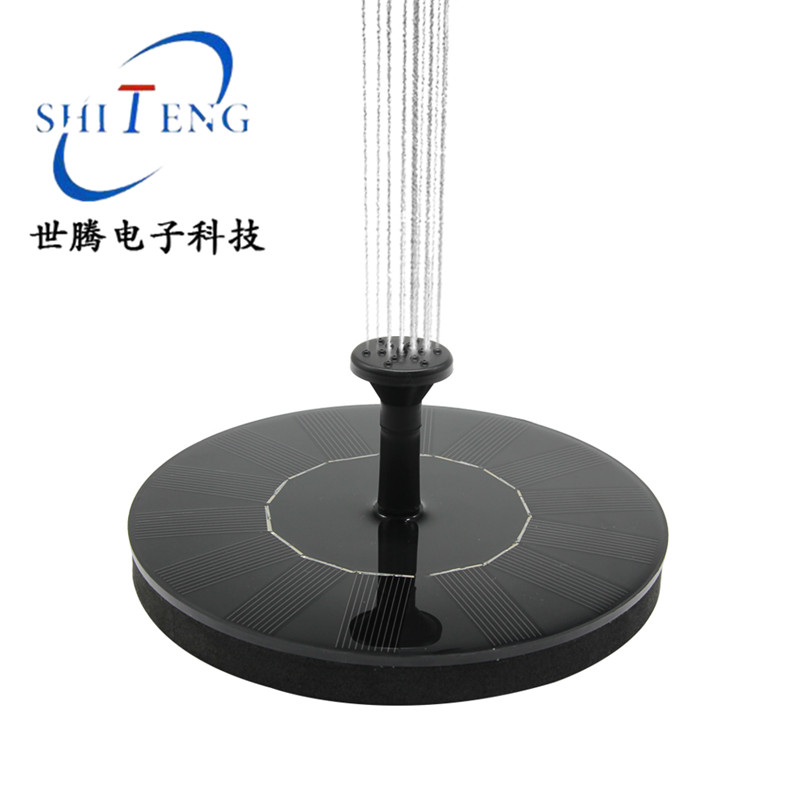 太阳能圆形喷泉花园池动力面板