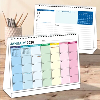 26-27美国假期全英文台历