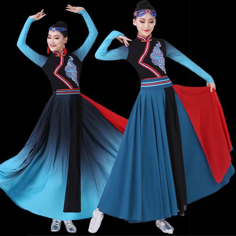 蒙古服饰女鸿雁舞蹈服现