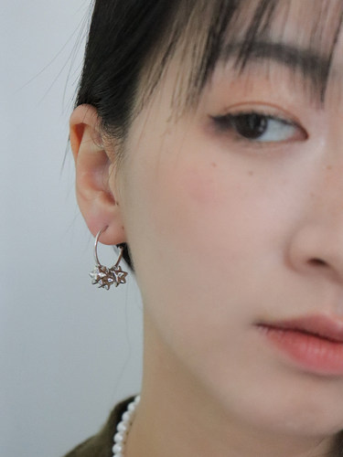 小众甜酷星星簇925银针耳钉女