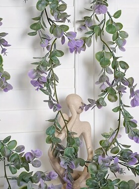 跨境人造装饰藤条婚礼花藤条缠绕假花藤森系绿植仿真装饰藤条定制
