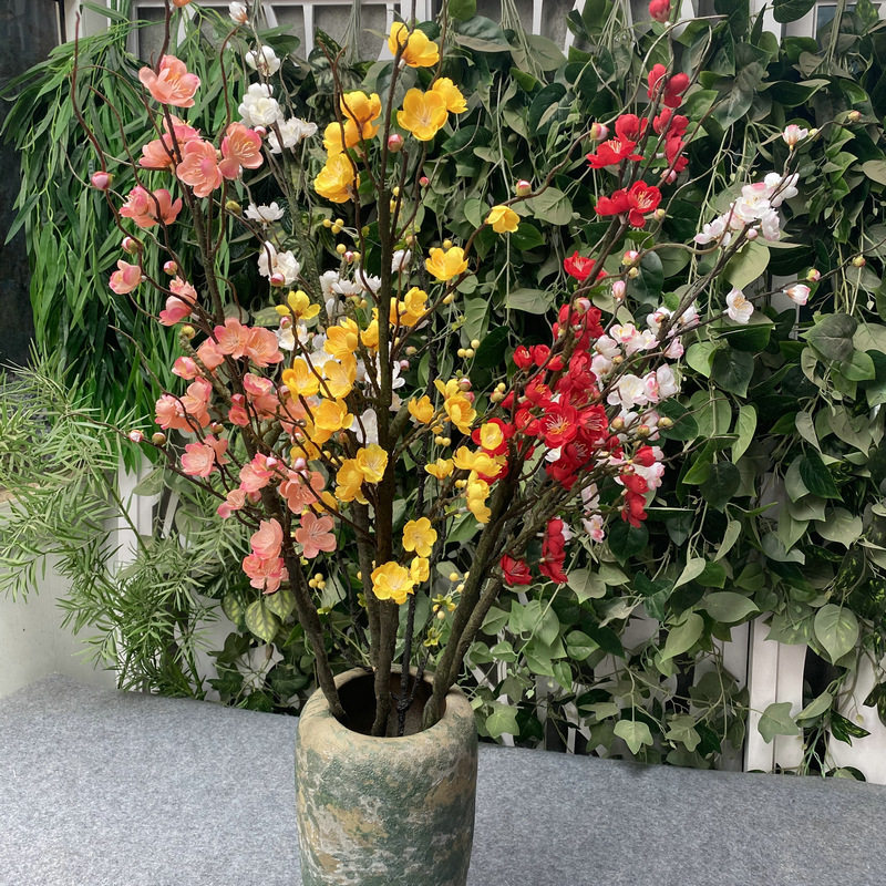 婚庆装饰场景布置仿真腊梅树假花仿真花客厅园艺庭院植物装饰摆件