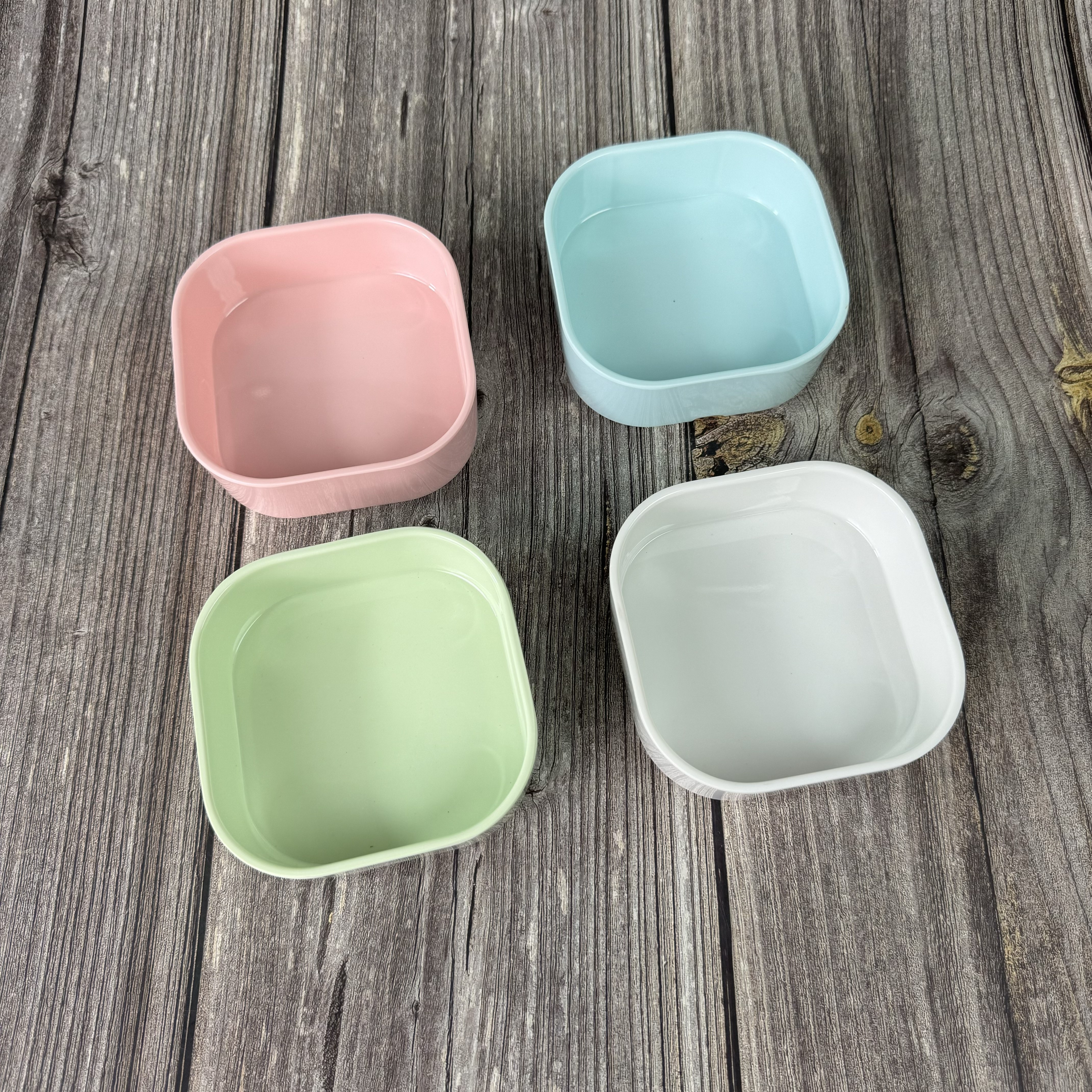 密胺四方盒水裹汤泉水果碟会所点心海鲜自助朱富贵小火锅餐具商用