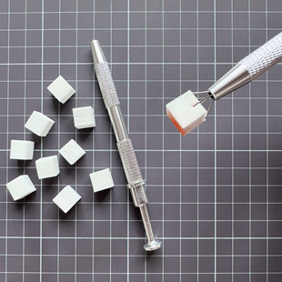 海绵抓抓夹晕染海绵块树脂超轻粘土人偶腮红微缩食玩模型上色工具