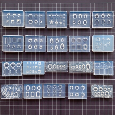 迷你仿真宝石钻石珠宝半珠五角星爱心硅胶模具粘土软陶uv胶滴胶用