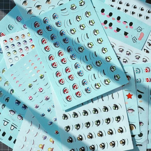 手办眼睛动漫人偶粘土