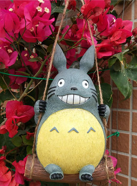 园林景观花园摆件可爱创意仿真小狗考拉母子兔龙猫庭院装饰挂件