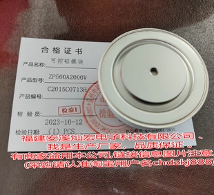 晶闸管模块 3000V ZFCH中福灿宏可控硅 晶闸管ZPA2900A