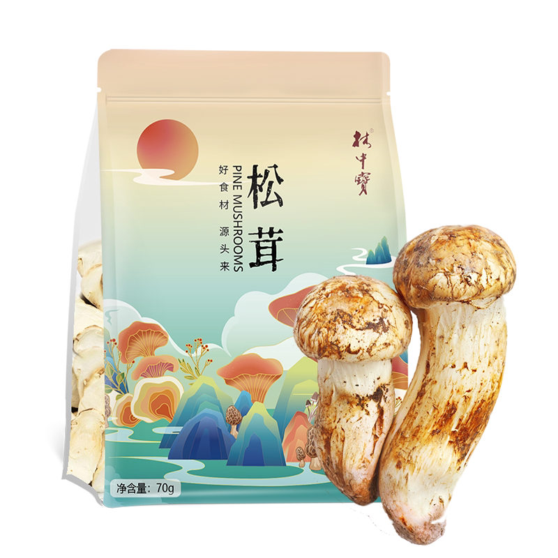 食用菌干货松茸林中宝