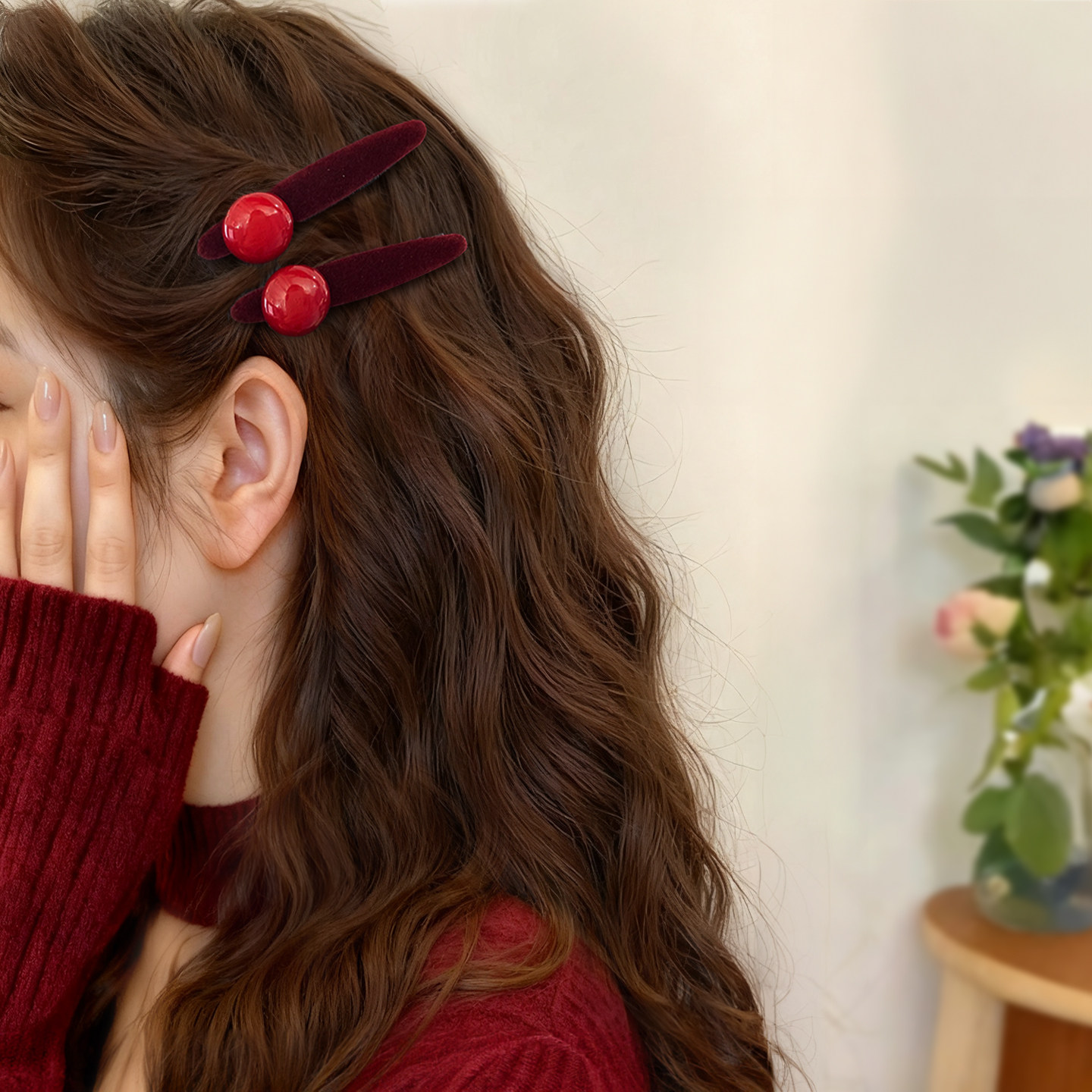 2025新款边夹秋冬丝绒珠珠发夹侧边刘海一字夹鸭嘴夹成人发卡夹子,饰品/流行首饰/时尚饰品新,发饰,淘宝优惠券,粉丝福利购,淘宝优惠卷