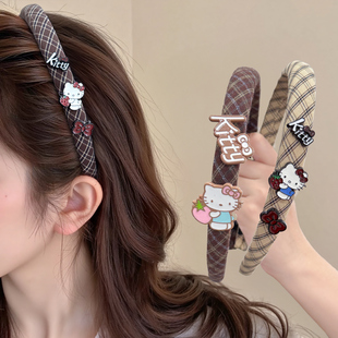 2025新款可爱猫咪发箍女高颅顶带齿百搭发卡外出压发头饰发捆发饰