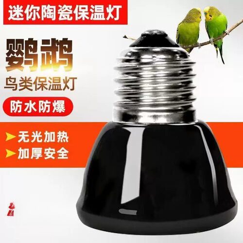 宠物加热灯保温灯爬虫远红外线陶瓷加热灯水陆龟蜥蜴寄居蟹芦丁鸡