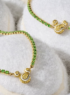 代购FOSSIL x Disney 化石迪士尼联名款个性米老鼠绿色水晶网球