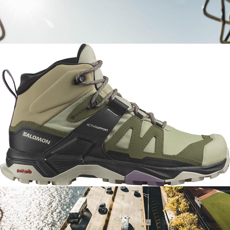 Salomon x Ultra 4 Mid GTX女款经典专柜防滑耐磨户外登山徒步鞋