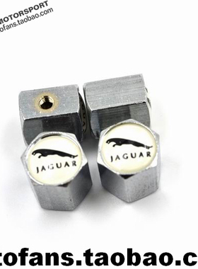 捷豹汽车标白色防盗轮胎气门嘴帽盖罩气门芯套XF XJ F-TYPE等全系