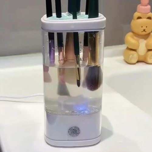 自动清洗化妆刷太方便了！电动洗晾一体洗刷神器粉扑清洁工具晾晒