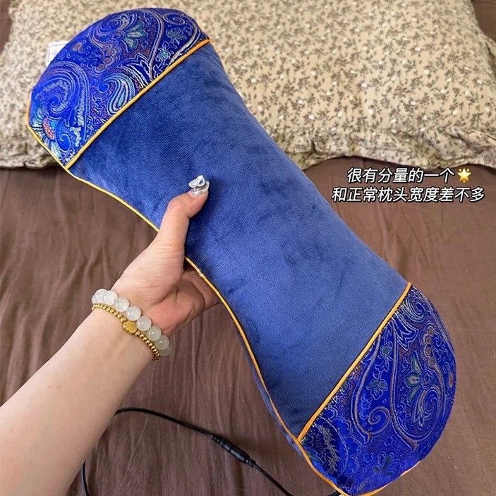 低头上班族的福音 颈椎热敷真的炒鸡nice！电加热艾草睡枕头护颈,床上用品,功能枕/保健枕/养生枕,淘宝优惠券,粉丝福利购,淘宝优惠卷