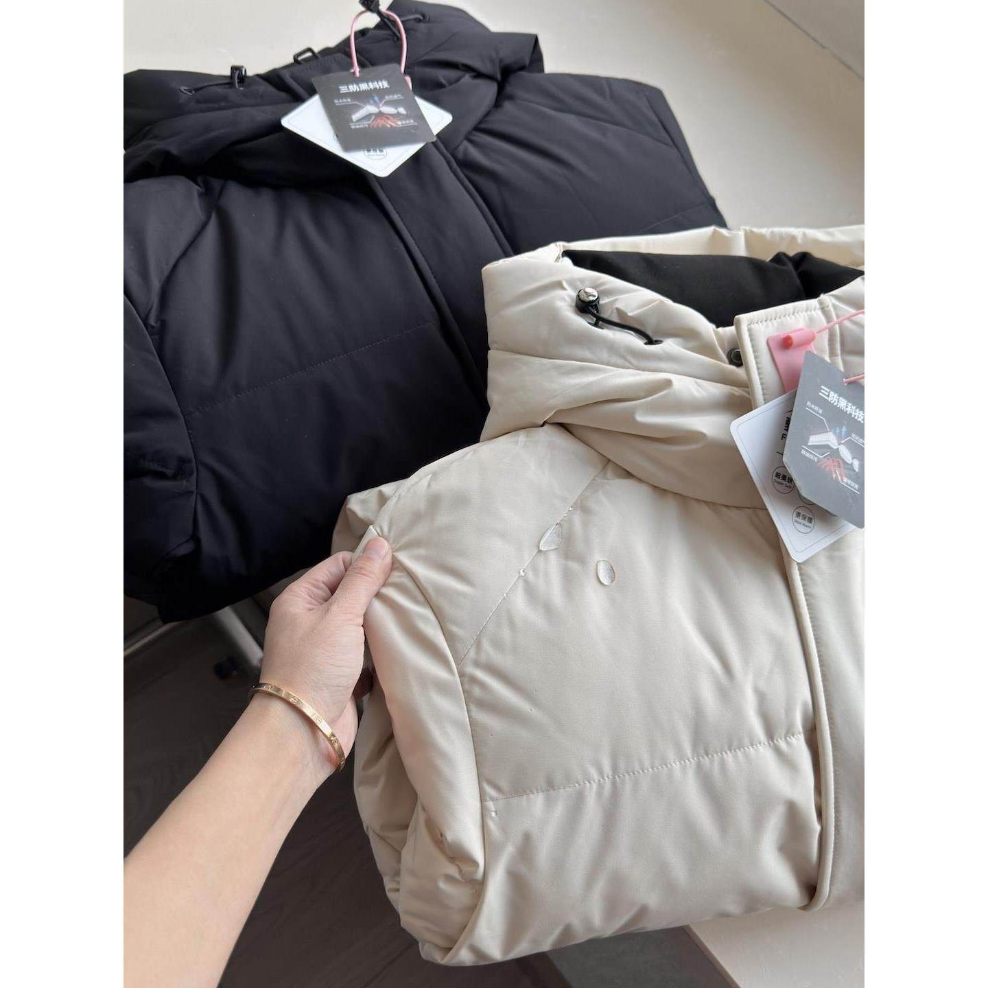 线下3k+~石墨烯内里！秋冬男士纯色中长款户外90白鸭绒羽绒服外套