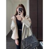 特特特好穿 宽松廓形连帽风衣外套女早秋新25 贵牌小众设计师款