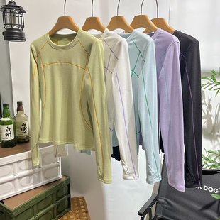 T恤女冬 打底衫 大厂订单 户外山系哈明线德绒加厚保暖抓绒衣长袖