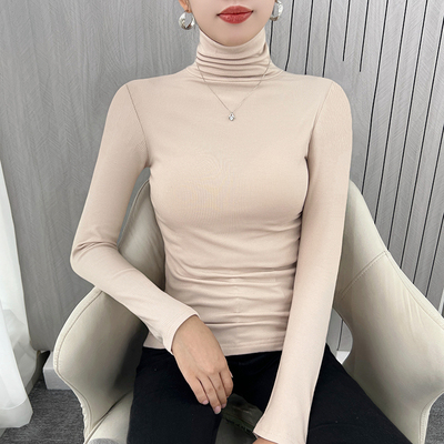 赫蒂曼长袖修身显瘦厚款韩版磨毛