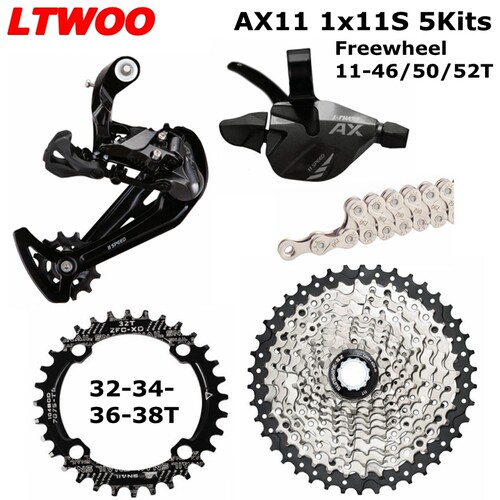 LTWOO蓝图AX11速1x11山地车变速器套件指拨后拨飞轮链条牙盘M7000