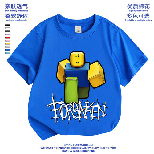 forsaken被遗弃衣服儿童短袖t恤夏装纯棉roblox gubby two time潮