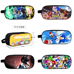 sonic笔袋文具盒学生索尼克双层铅笔袋儿童超音鼠音速小子文具包2