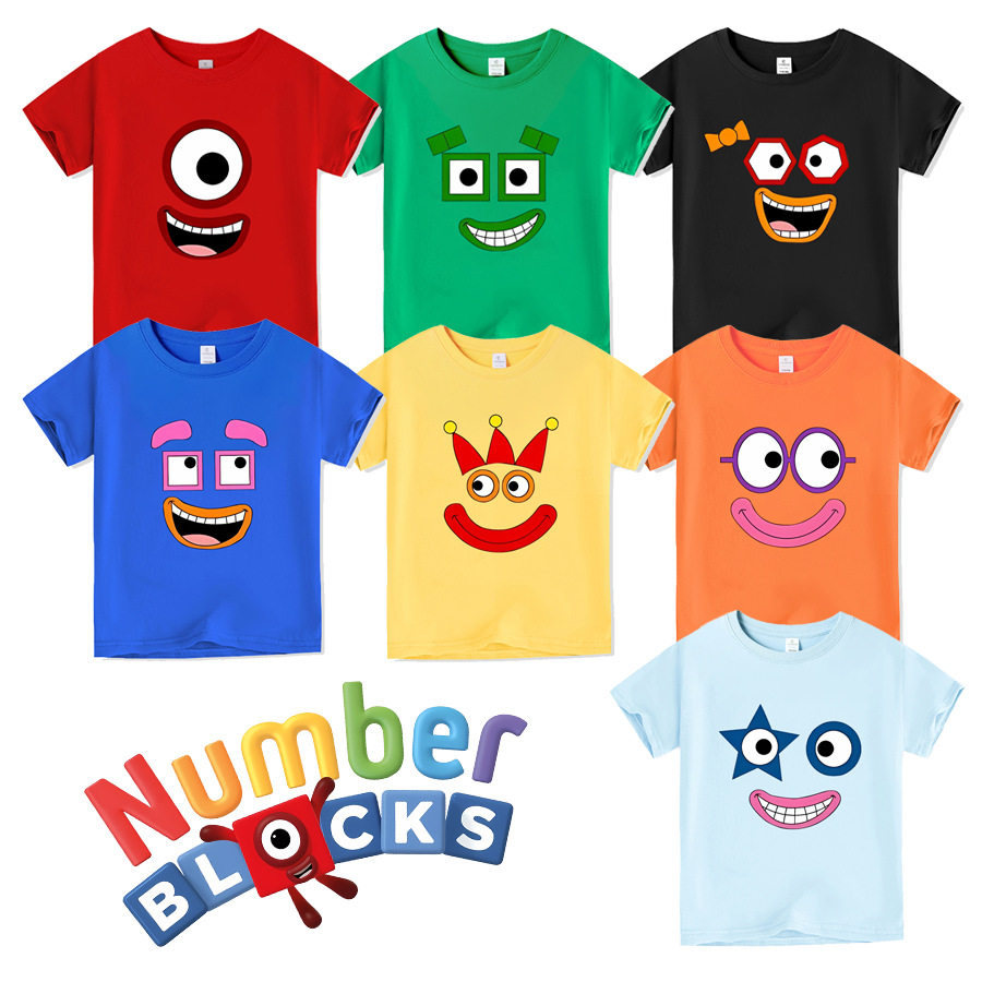 numberblocks数字积木t恤儿童图片
