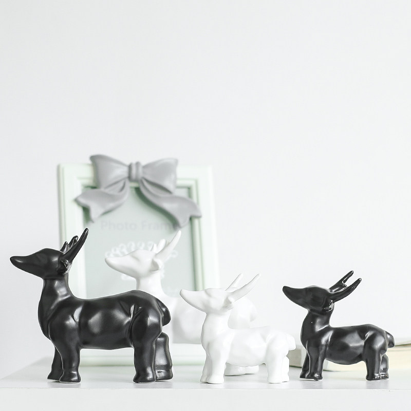 南笙北欧现代简约陶瓷摆件动物家居饰品台面客厅装饰品鹿|msdalam kategori Aksesori rumah, hiasan - dari Buy2taobao.com untuk memberikan perkhidmatan ejen Taobao profesional membeli