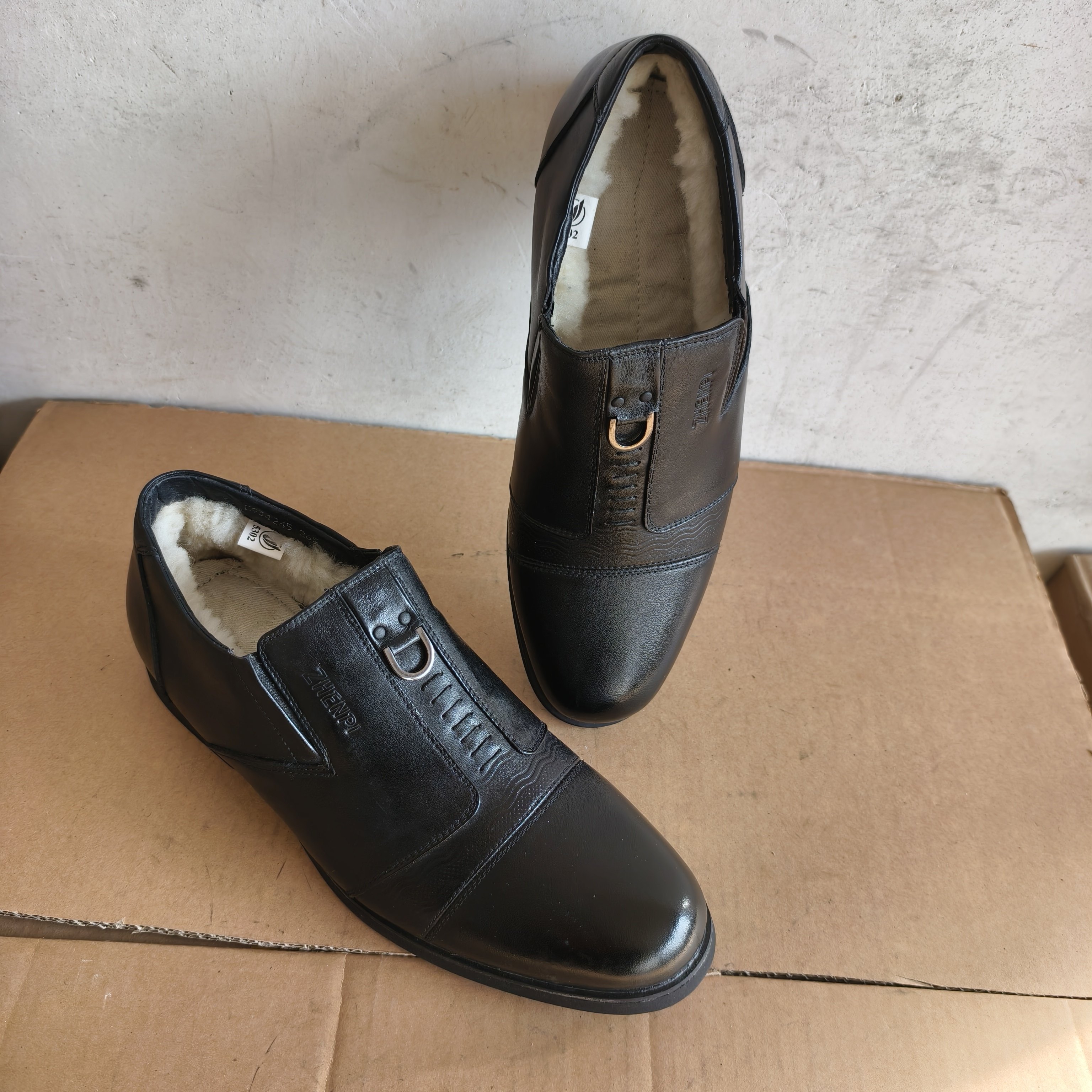 冬季保暖高帮三接头羊毛皮鞋5302库存男士商务正装爸爸鞋男真牛皮,流行男鞋,正装皮鞋,淘宝优惠券,粉丝福利购,淘宝优惠卷