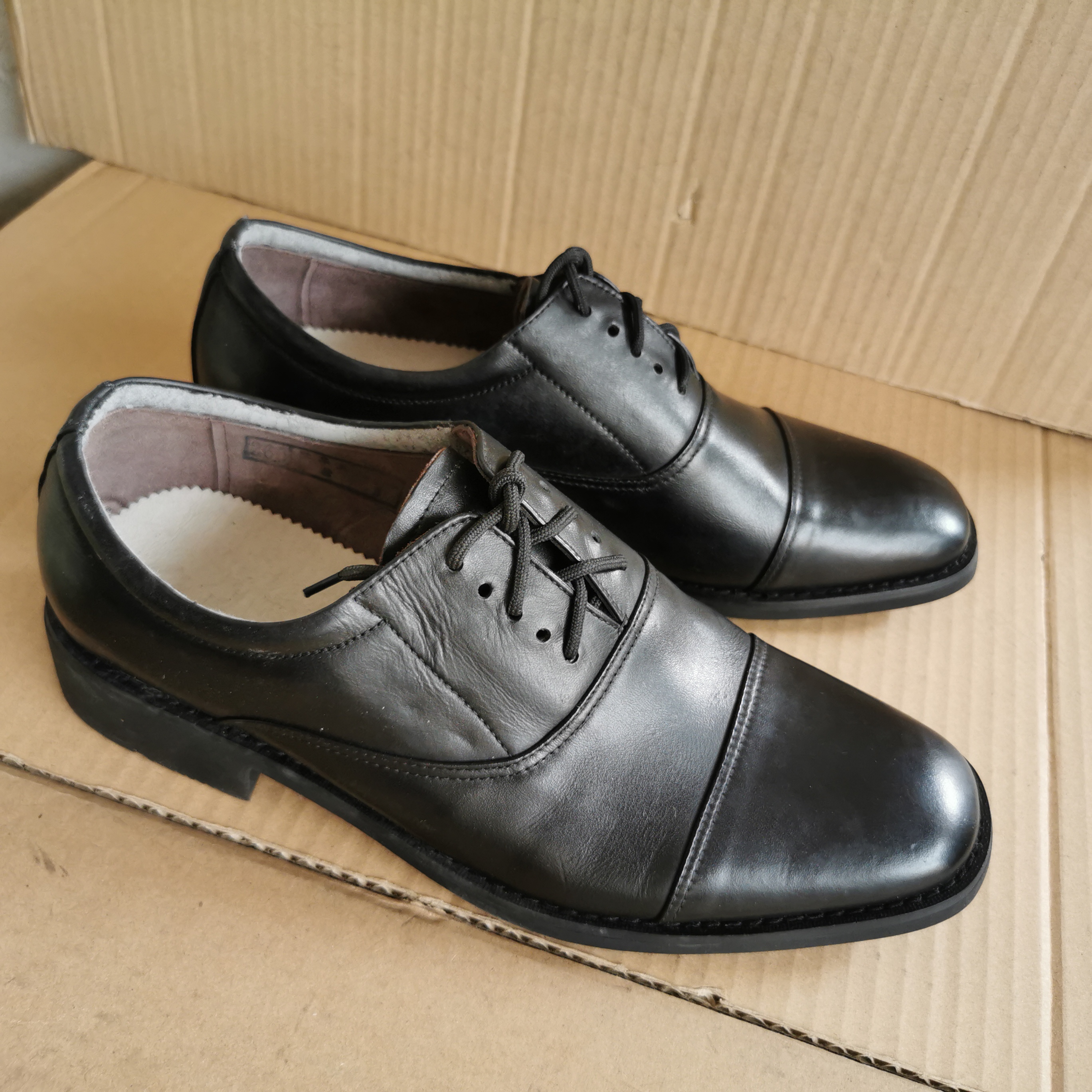 清货际华5302库存三接头皮鞋男真皮系带低帮春秋单皮鞋