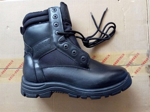际华3514库存新式地勤棉靴男士黑色真皮高帮户外防寒靴小瑕疵处理