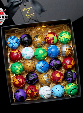 爆丸小子盲盒八爪蜘蛛独角龙可弹射变形球爆裂蛋儿童男孩对战玩具